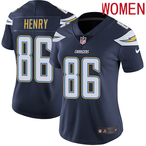 2019 Women Los Angeles Chargers 86 Henry blue Nike Vapor Untouchable Limited NFL Jersey